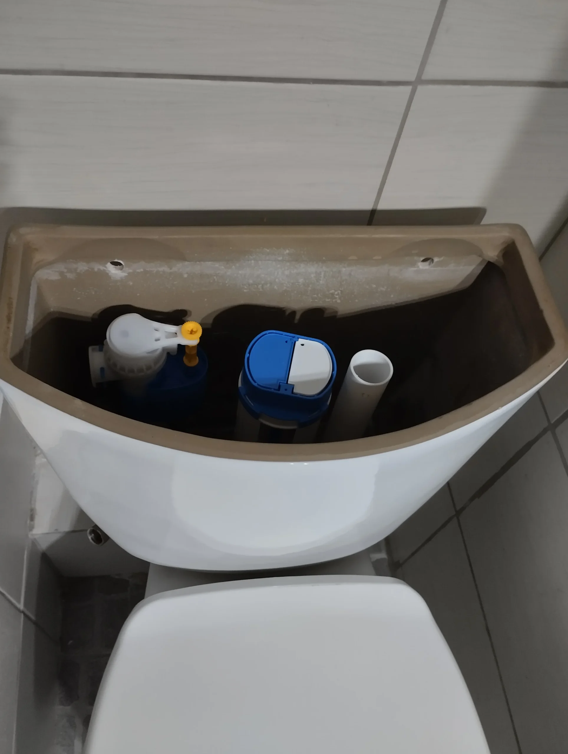 αντικατάσταση μηχανισμού σε καζανάκι (διπλής ροής)